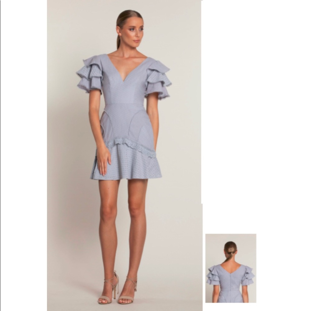 Triple Tier Sleeve Mini Dress